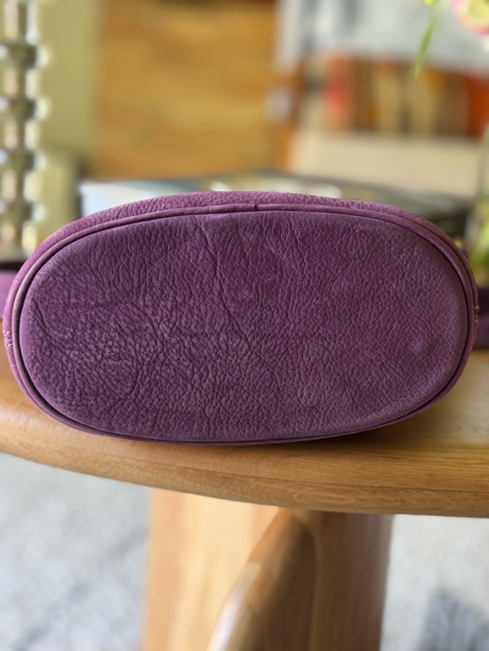Rare Vintage Coach Grape 🍇 Purple💜 Nubuck Leather Bag From 1996 - Picture 9 of 11